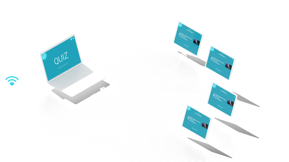 Une session Opendo animée en salle, projetée et relayée sur les téléphones des participants